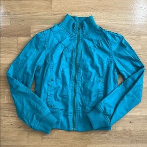 Teal bomber jacket